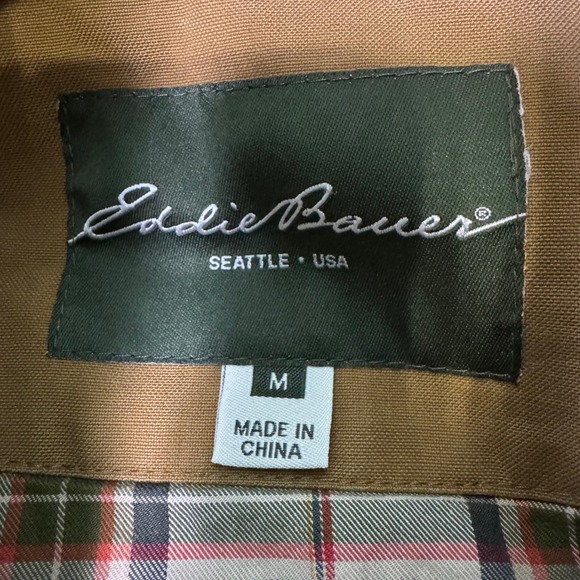 Eddie Bauer Field Chore Barn Jacket Cotton Canvas Heavyweight Men's Size Medium - Picture 3 of 8